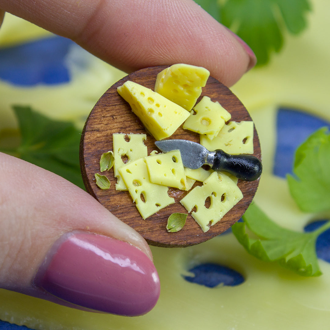 TUTORIAL miniature Maasdam cheese with polymer clay | PDF + video