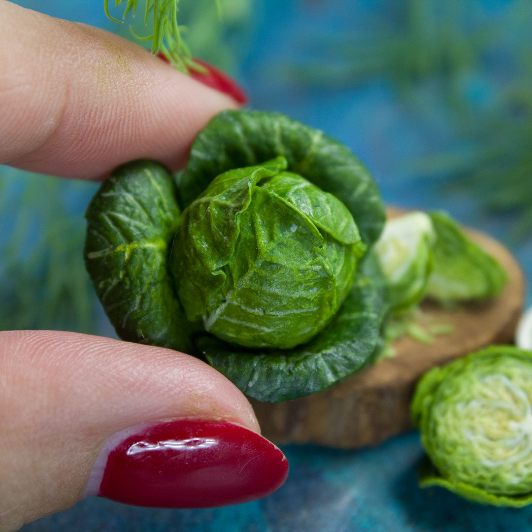 TUTORIAL Miniature cabbage cane with polymer clay | PDF + video