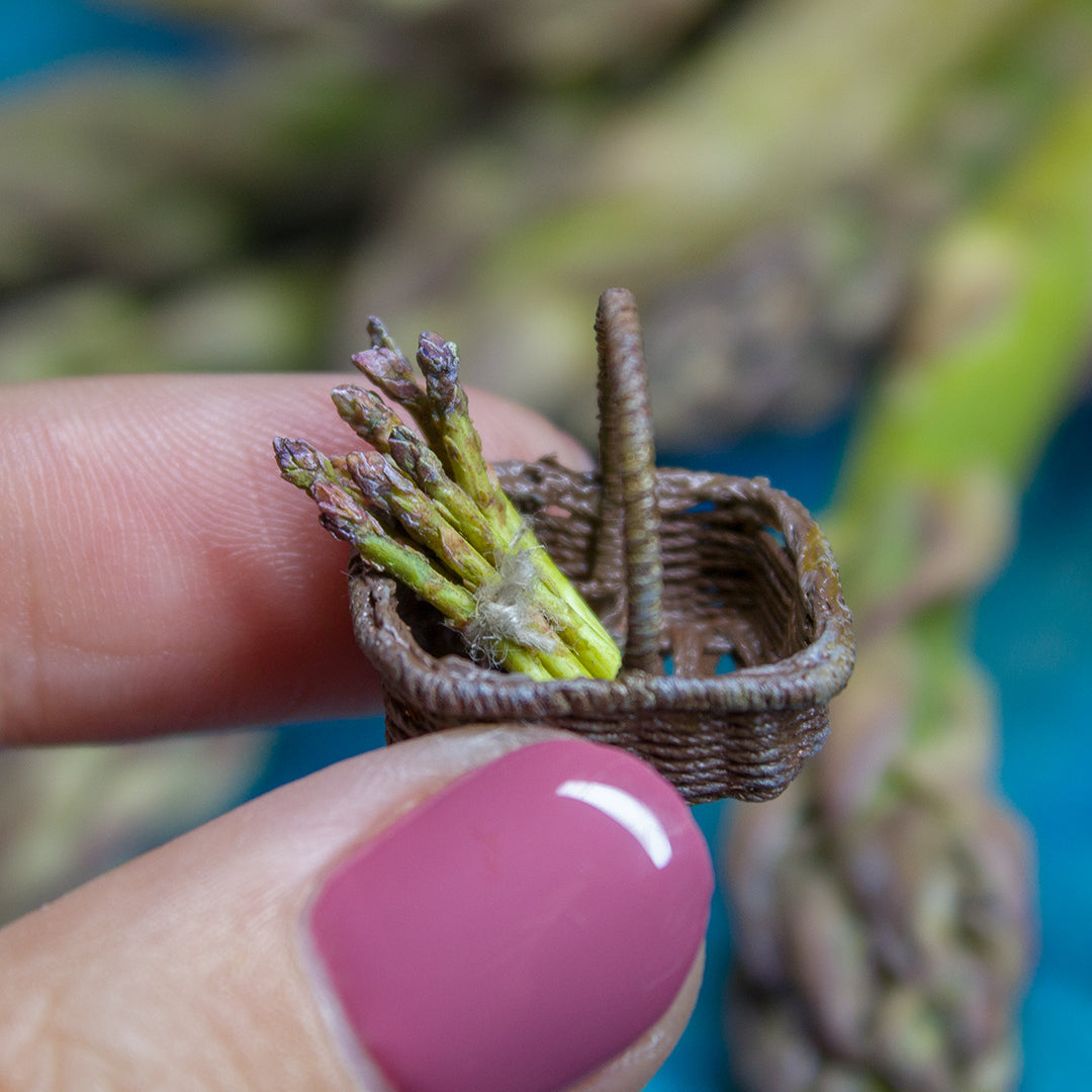 TUTORIAL Miniature asparagus with polymer clay | PDF + video