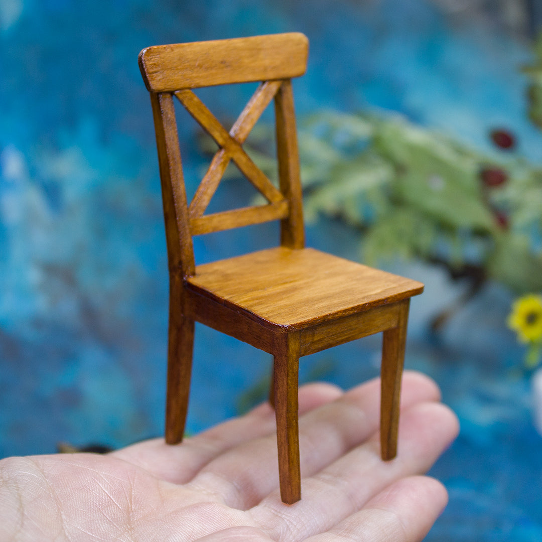 TEMPLATE Miniature chair inspired by Ikea Ingolf in 1:12 scale | PDF
