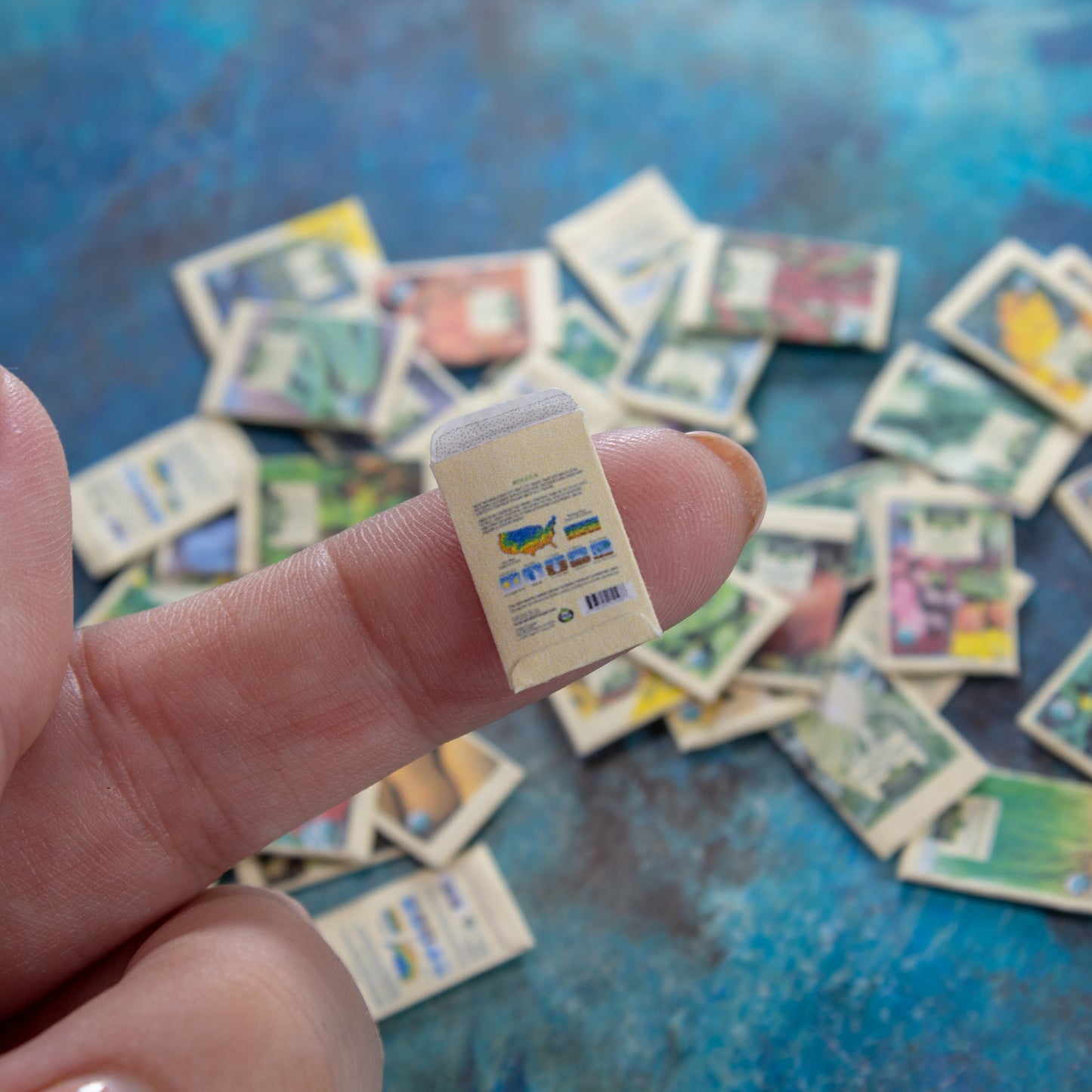 TEMPLATE Miniature seed packets 60 pcs for 1:12 scale dollhouse | PDF