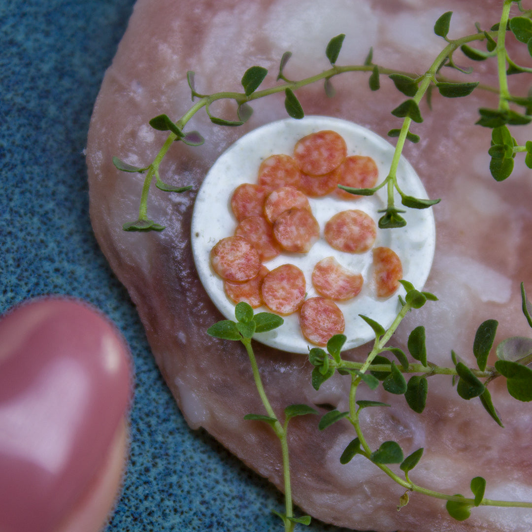 TUTORIAL Miniature salami cane with polymer clay | PDF + video