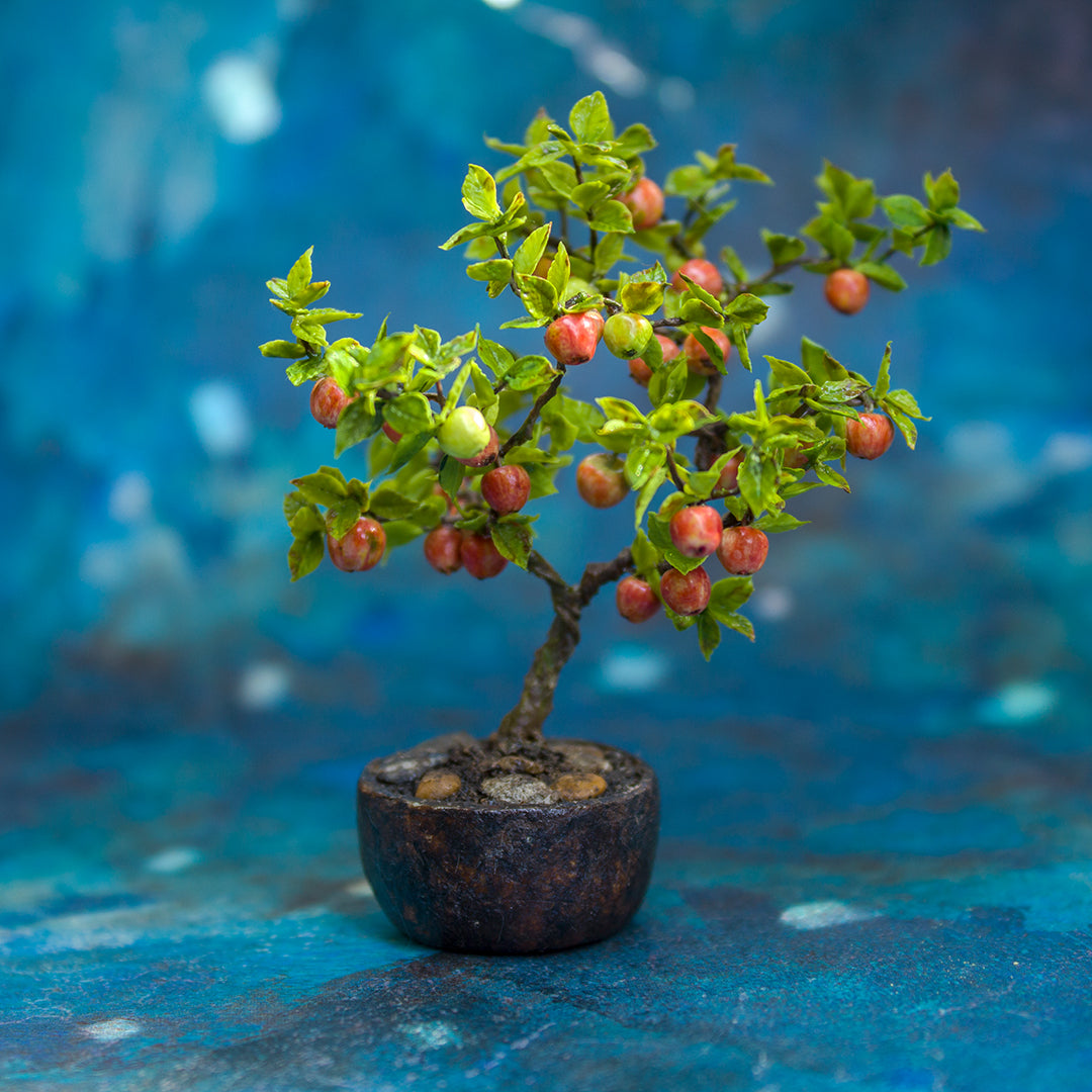 TUTORIAL Miniature apple tree with polymer and air dry clay | PDF + video