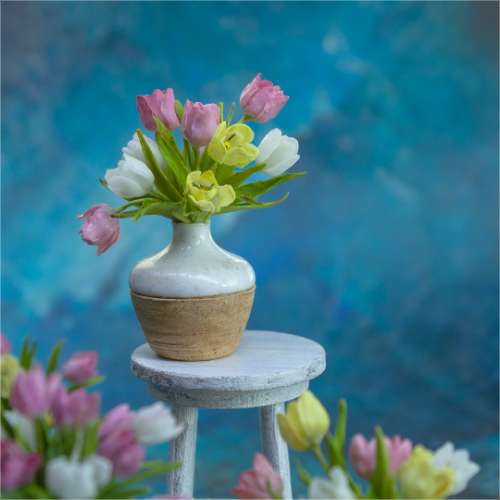 TUTORIAL Miniature tulips with air dry clay | PDF + video