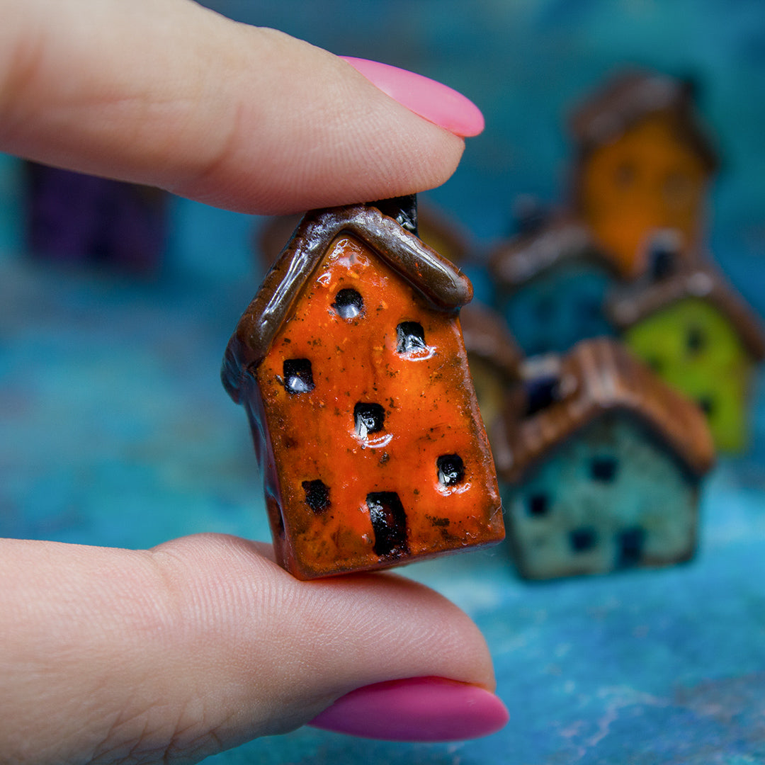 TUTORIAL Miniature faux ceramic houses with polymer clay for 1:12 scale dollhouse | PDF + video