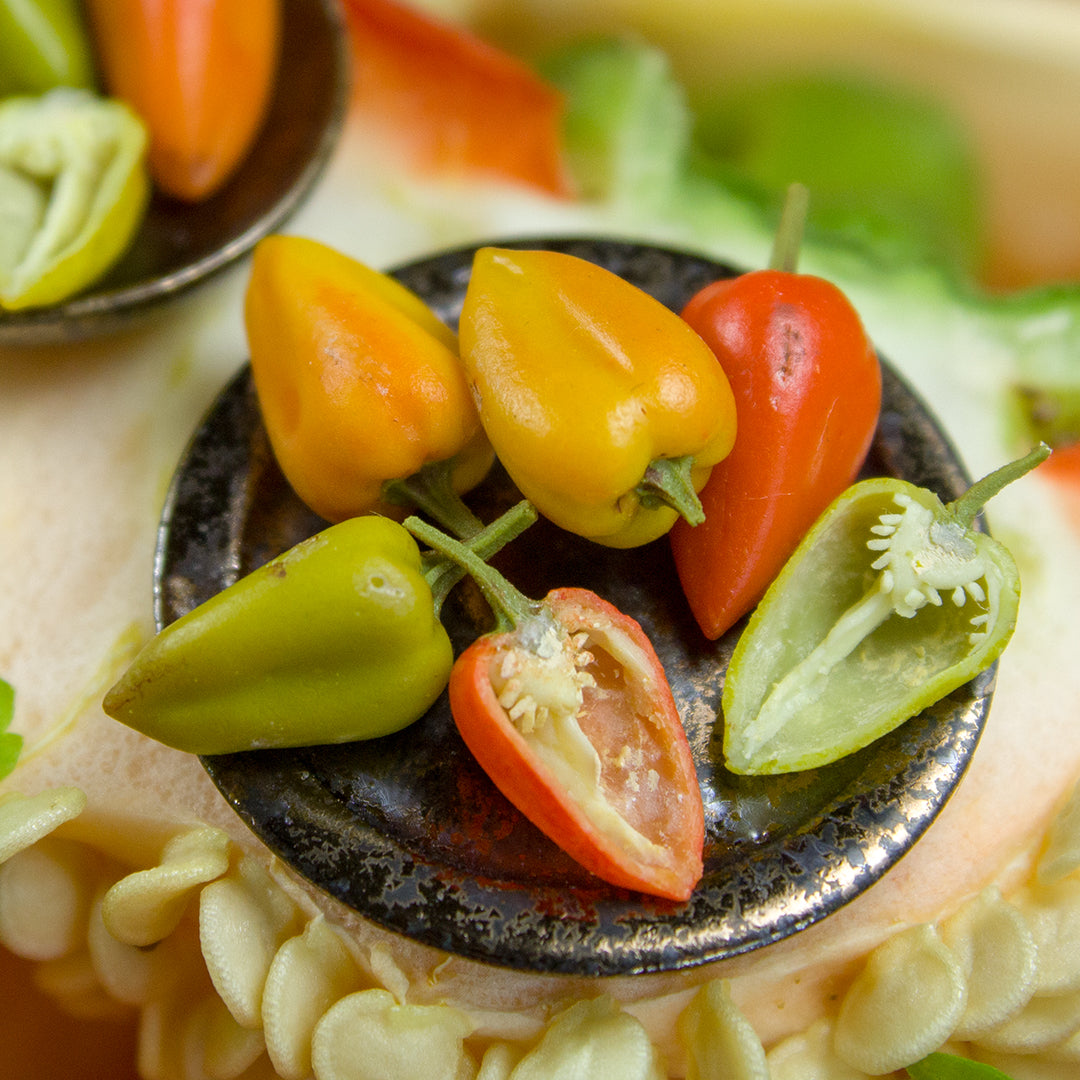 TUTORIAL Miniature pepper with polymer clay for 1:12 scale dollhouse | PDF + video