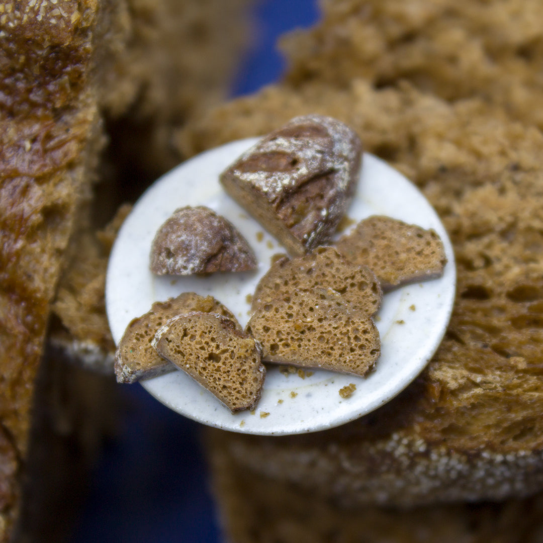 TUTORIAL Miniature brown bread with polymer clay | PDF + video
