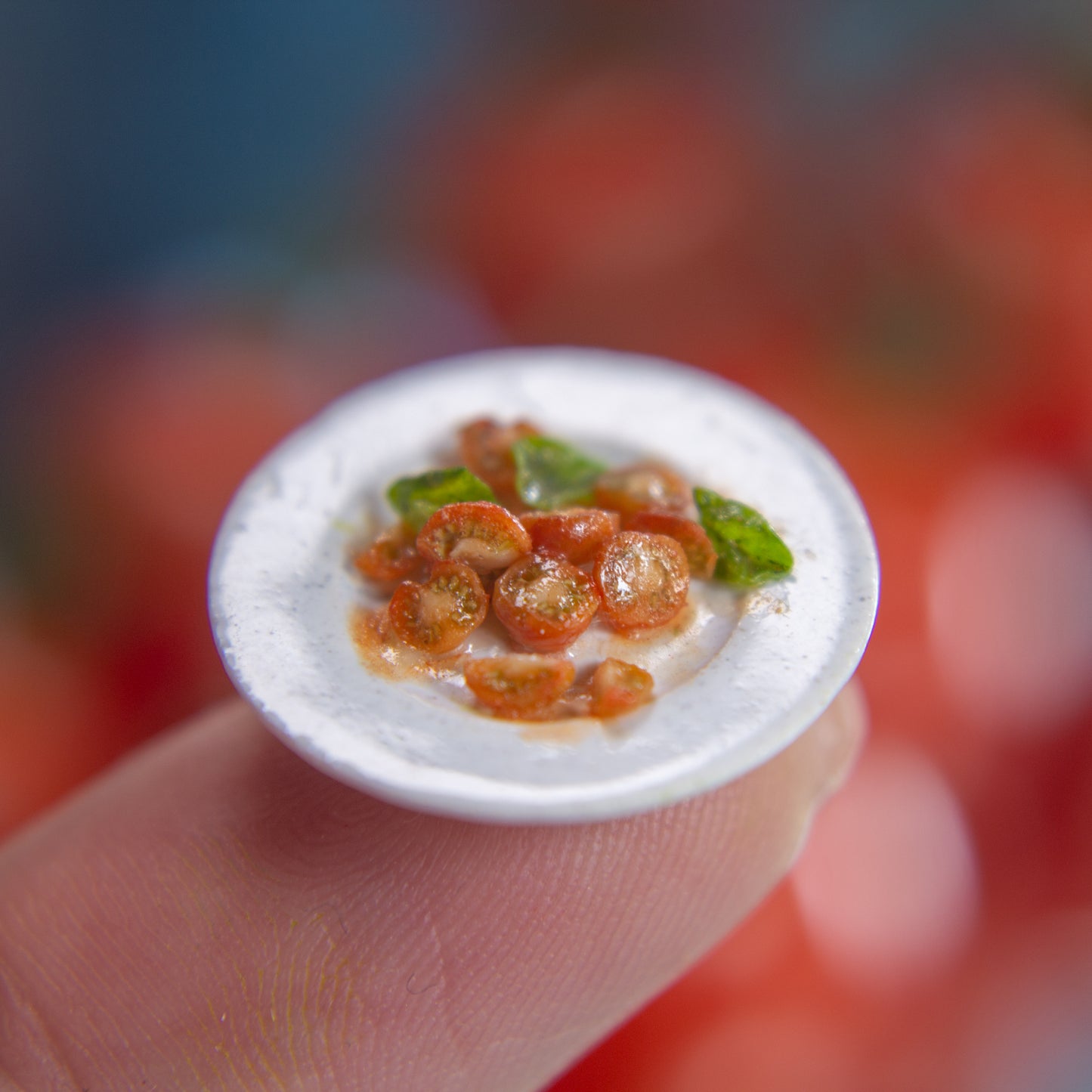 TUTORIAL Miniature polymer clay half tomato cane for 1:12 scale dollhouse | PDF + video