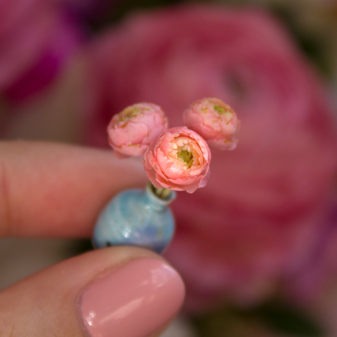 TUTORIAL Miniature ranunculus with air dry clay | PDF + video