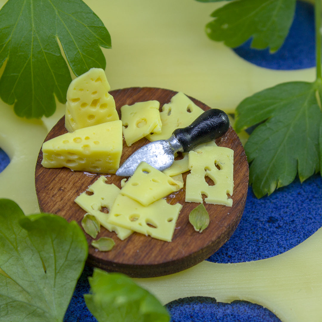 TUTORIAL miniature Maasdam cheese with polymer clay | PDF + video