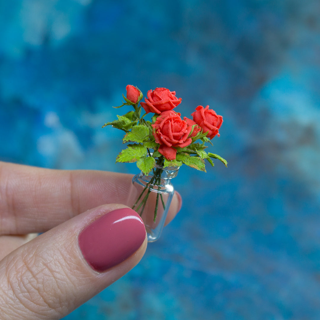 TUTORIAL Miniature French Roses with air dry clay | PDF + video