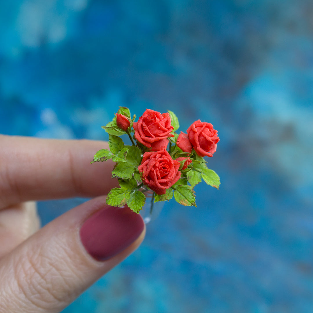 TUTORIAL Miniature French Roses with air dry clay | PDF + video
