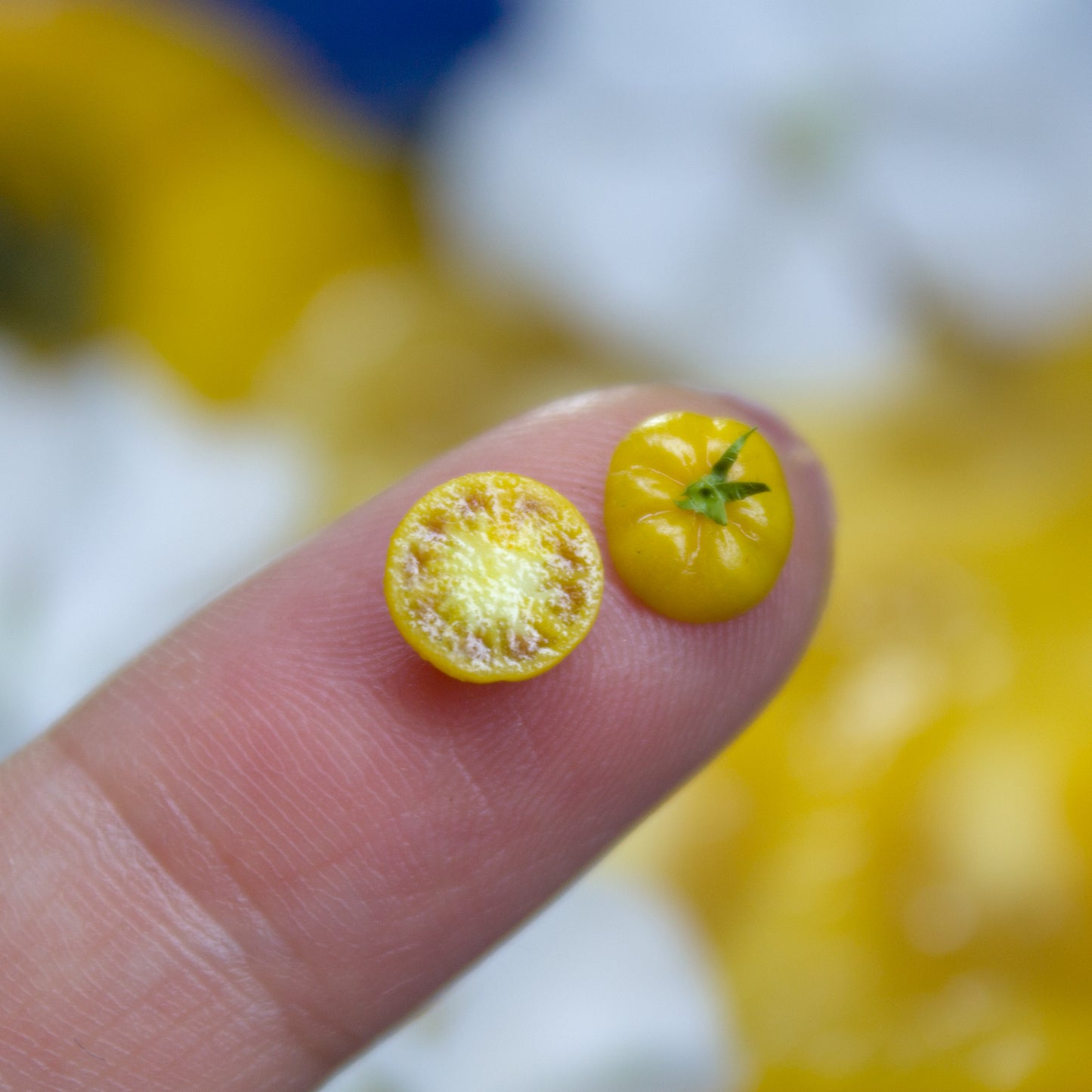 TUTORIAL Miniature big yellow tomato cane with polymer clay | PDF + video