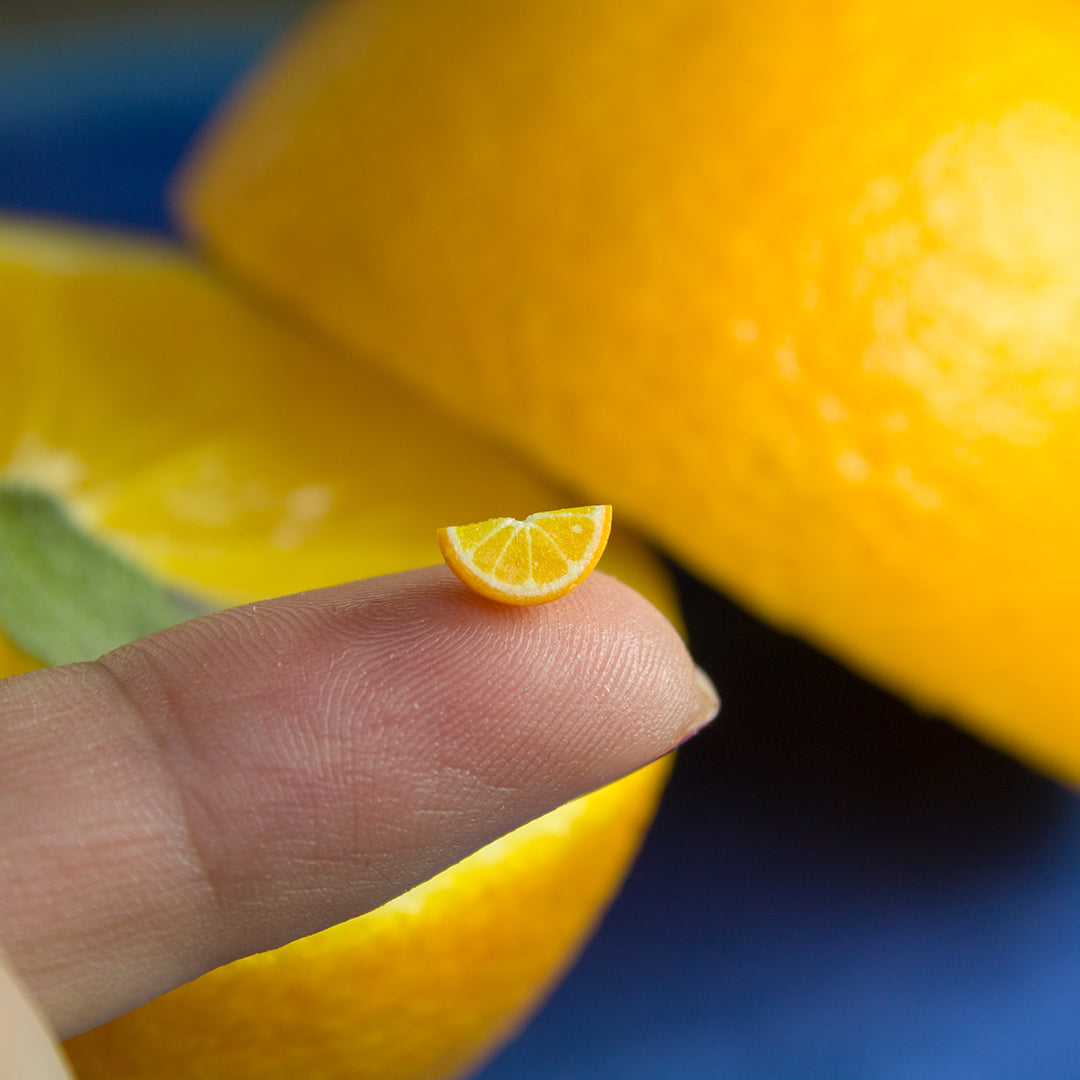TUTORIAL Miniature orange cane with polymer clay for 1:12 scale dollhouse | PDF + video
