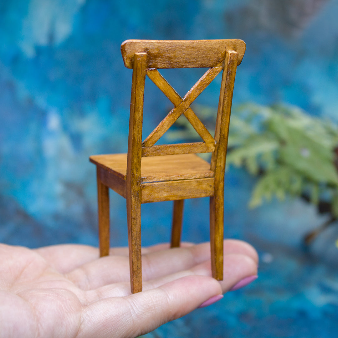 TEMPLATE Miniature chair inspired by Ikea Ingolf in 1:12 scale | PDF