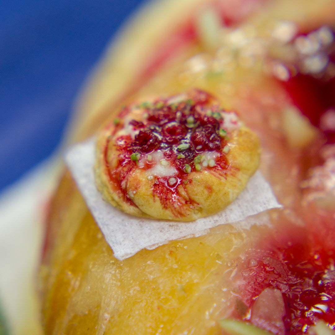 TUTORIAL Miniature raspberry puff pastry bun with polymer clay | PDF + video