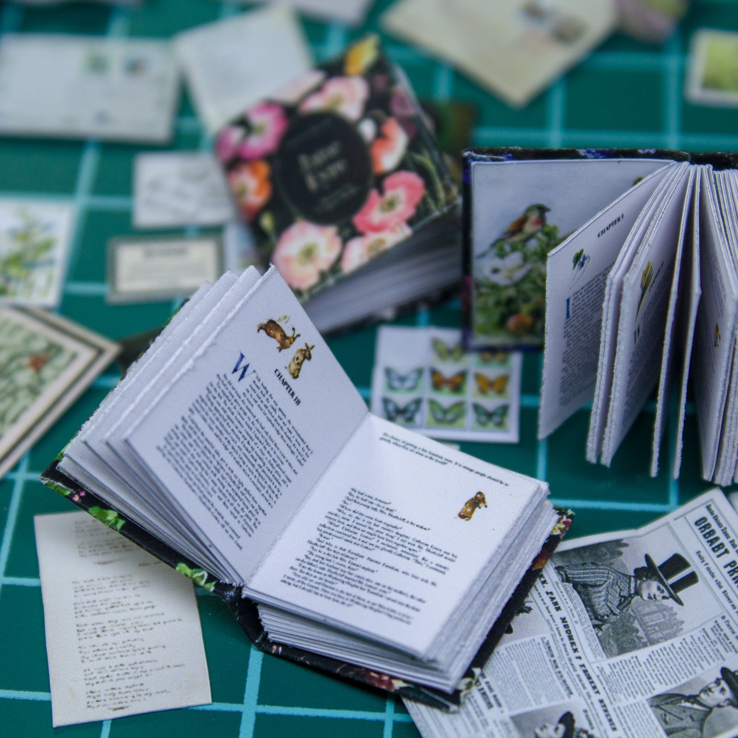 TEMPLATE 3 miniature books for dollhouse decoration part 1 | PDF