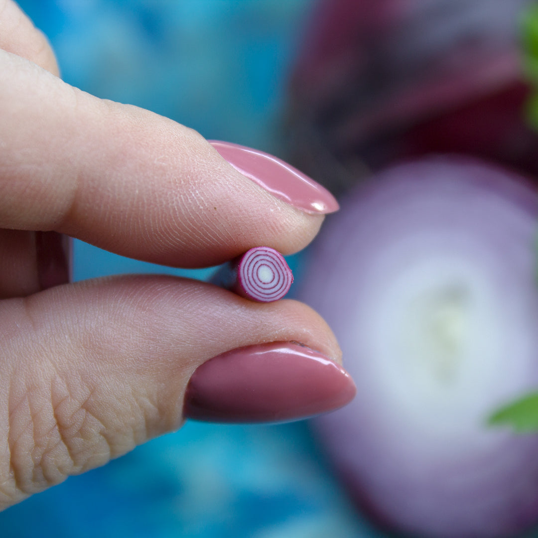 TUTORIAL Miniature red onion with polymer clay for 1:12 scale dollhouse | PDF + video