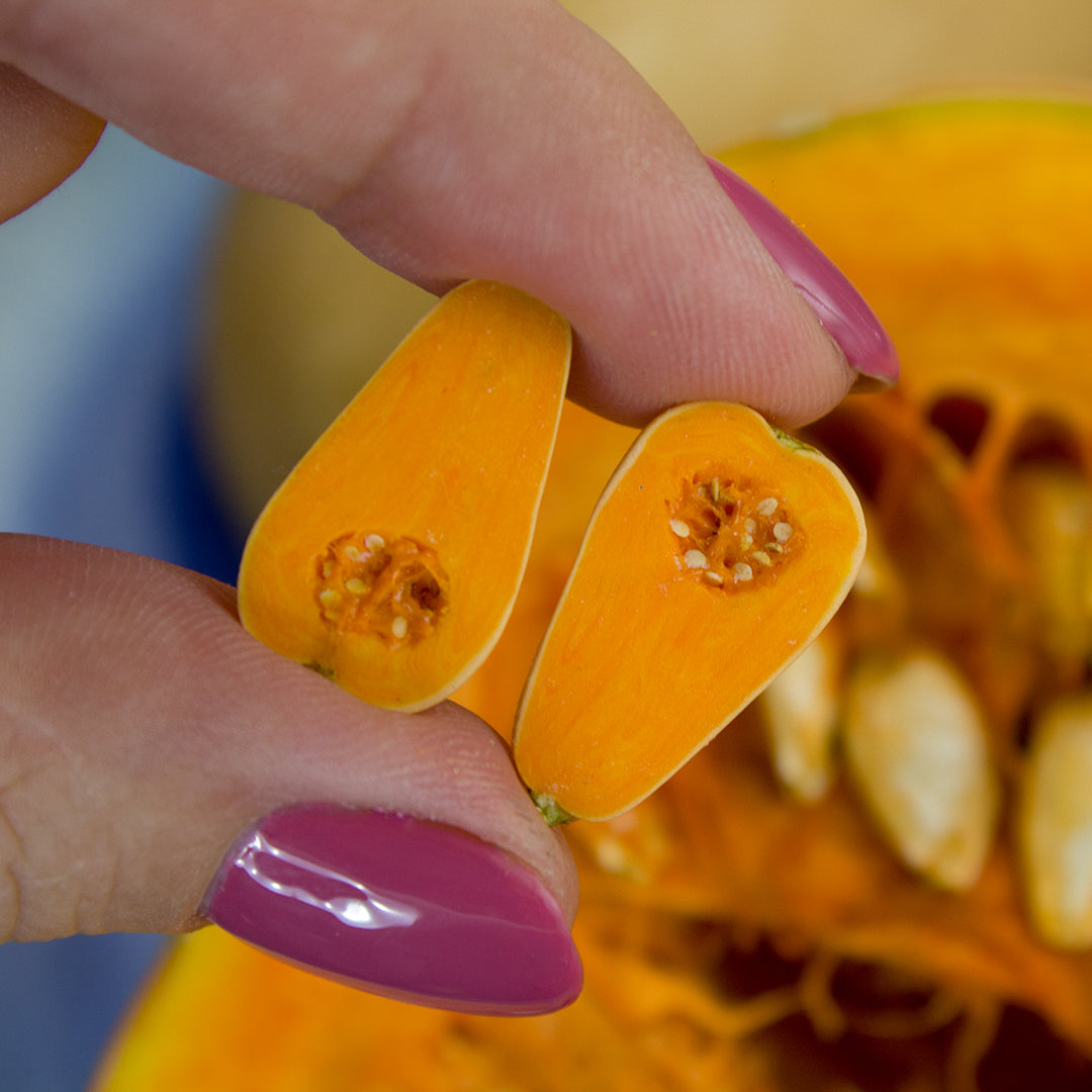 TUTORIAL Miniature bottle pumpkin / miniature butternut squash with polymer clay | PDF + video