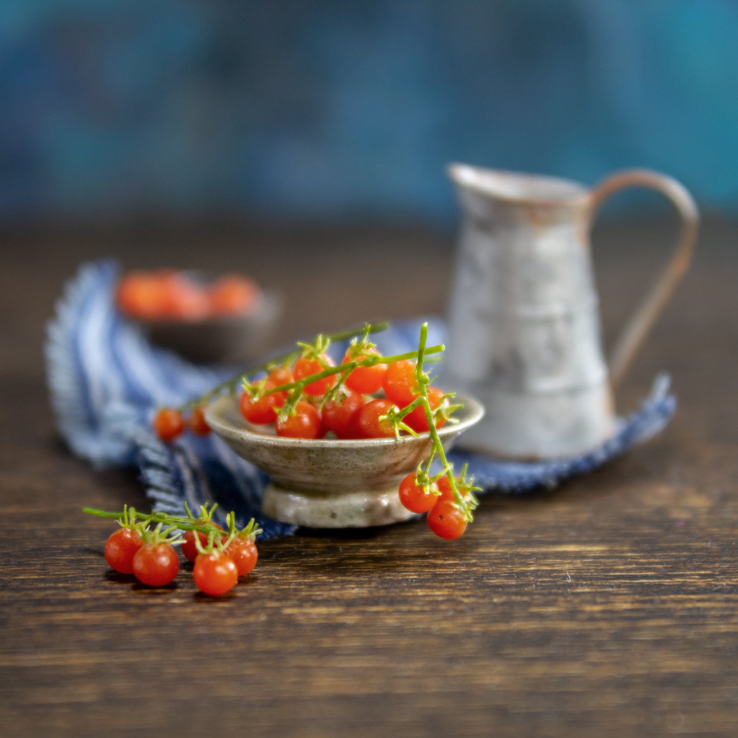 TUTORIAL Miniature polymer clay cherry tomato for 1:12 scale dollhouse | PDF + video