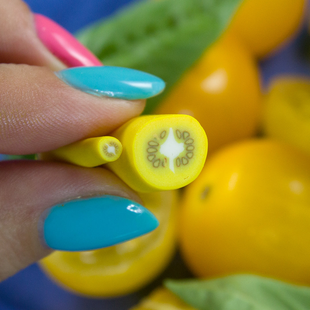 TUTORIAL Miniature yellow tomato cane with polymer clay for 1:12 scale dollhouse | PDF + video