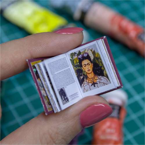 TEMPLATE Miniature book Frida Kahlo paintings | PDF