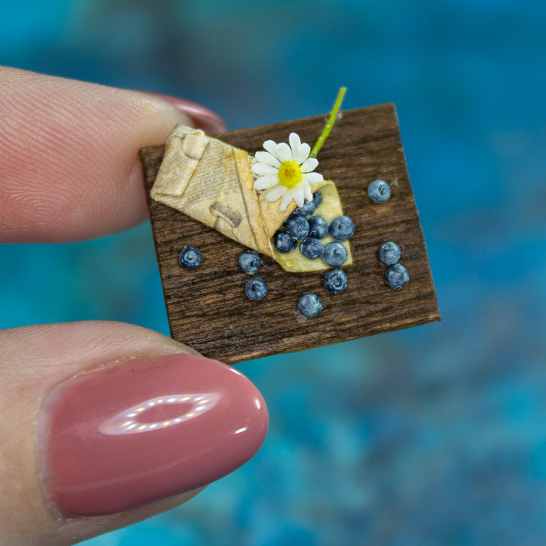TUTORIAL Miniature blueberry with polymer clay | PDF + video