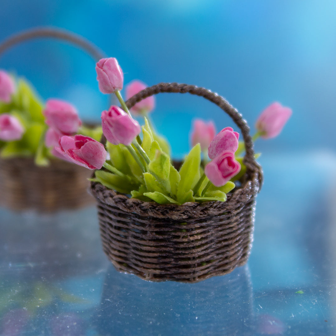 TUTORIAL Miniature dollhouse baskets | PDF + video