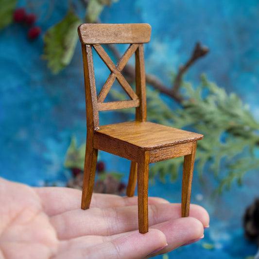 TEMPLATE Miniature chair inspired by Ikea Ingolf in 1:12 scale | PDF