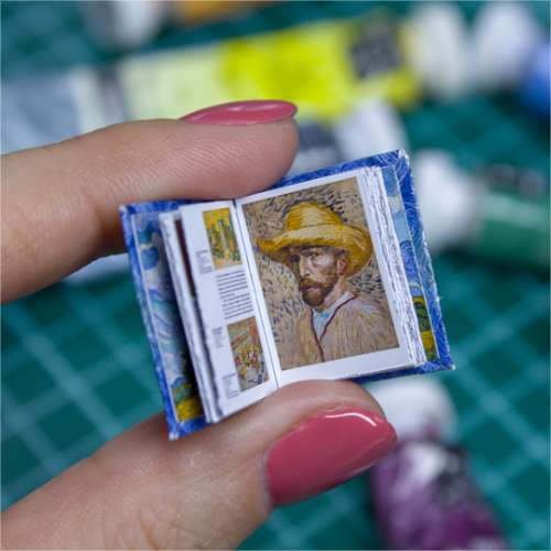 TEMPLATE Miniature book Vincent Van Gogh paintings | PDF