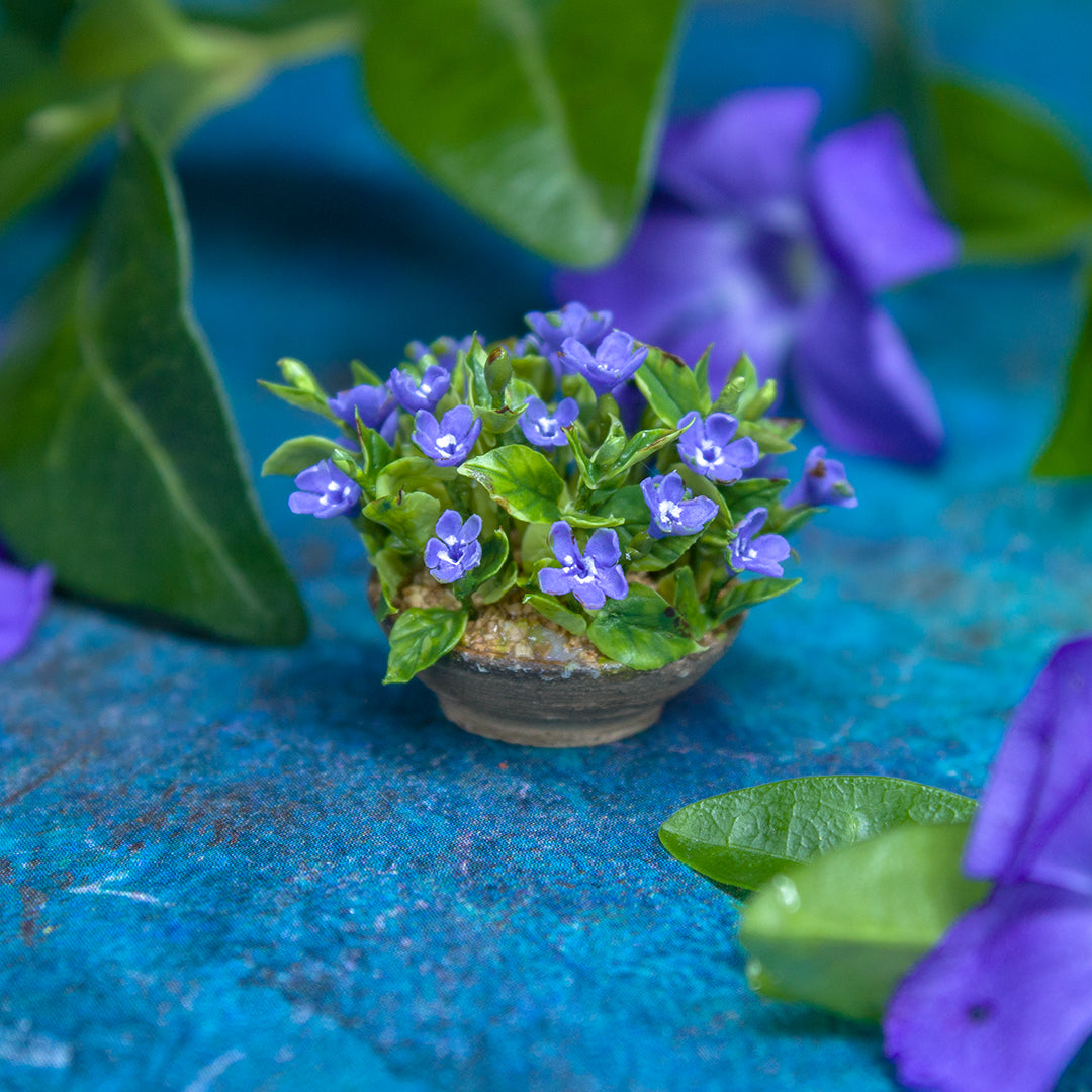 TUTORIAL Miniature periwinkle with air dry clay | PDF + video