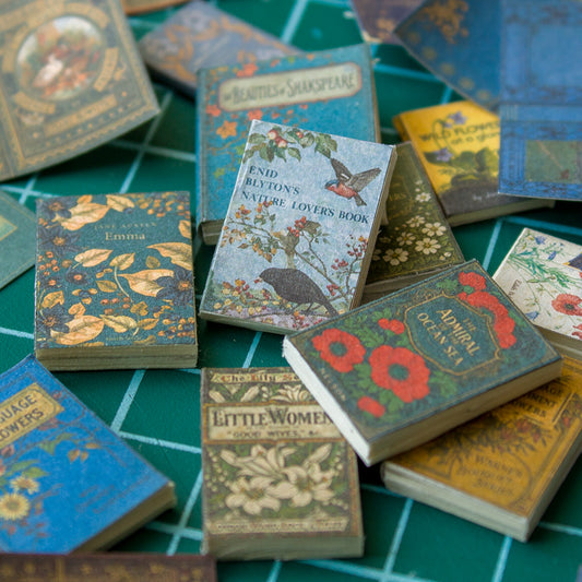 TEMPLATE 56pcs Miniature book covers on A4 sheet | PDF - Rina Vellichor