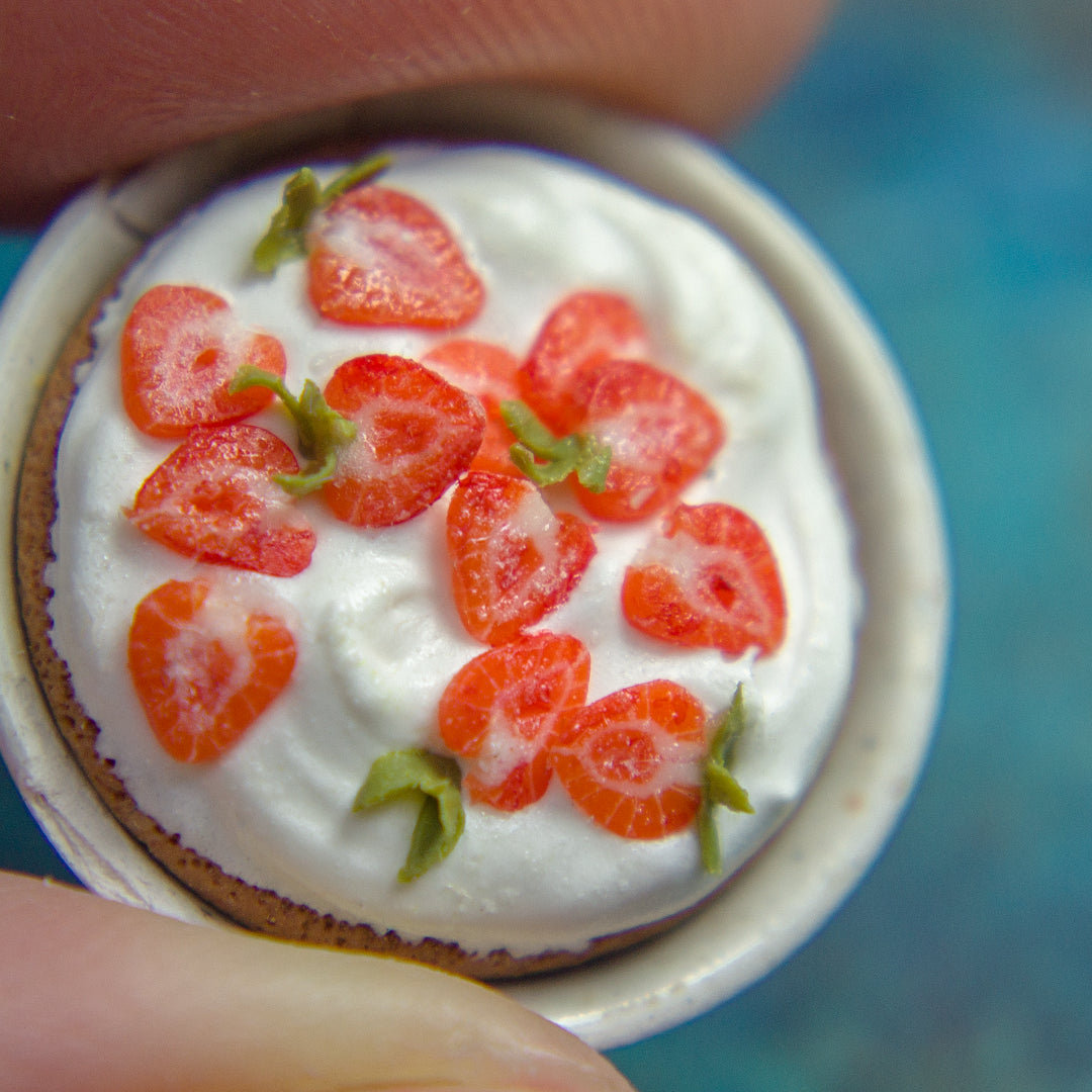 TUTORIAL Miniature strawberry cane with polymer clay | PDF + video