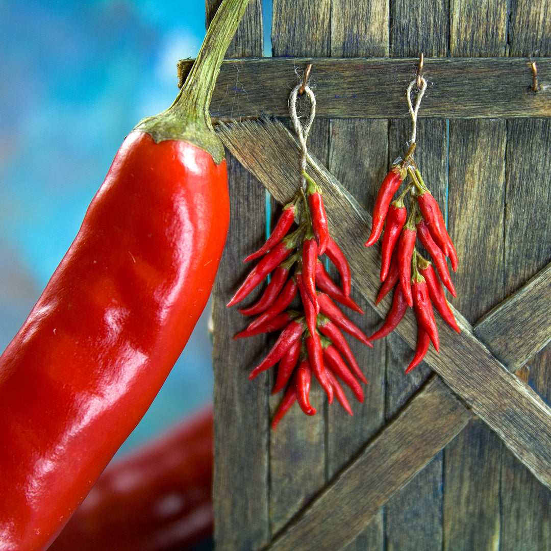 TUTORIAL miniature chili pepper with polymer clay | PDF + video