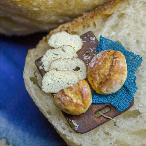 TUTORIAL Miniature bread with polymer clay | PDF + video