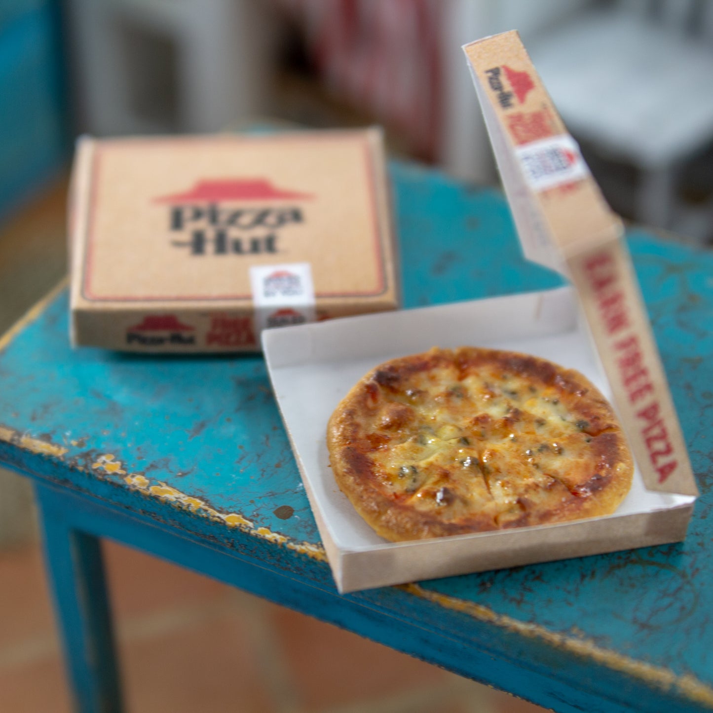TEMPLATE Miniature pizza hut box printable for 1:12 scale dollhouse | PDF - Rina Vellichor