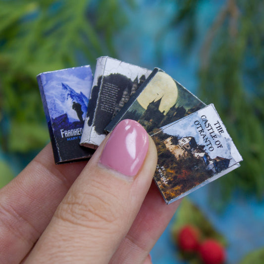 TEMPLATE Set of 4 miniature gothic books | PDF