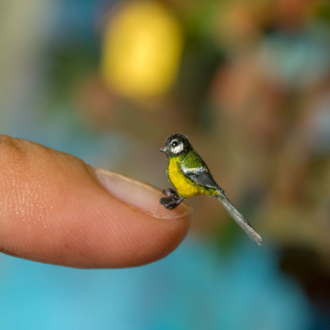TUTORIAL Miniature titmouse made of polymer clay 1:12 scale dollhouse | PDF + video