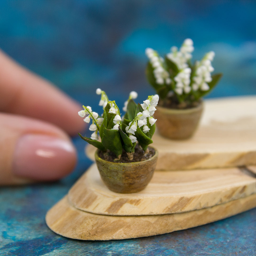 TUTORIAL Miniature lily of the valley with cold porcelain / air dry clay | PDF + video