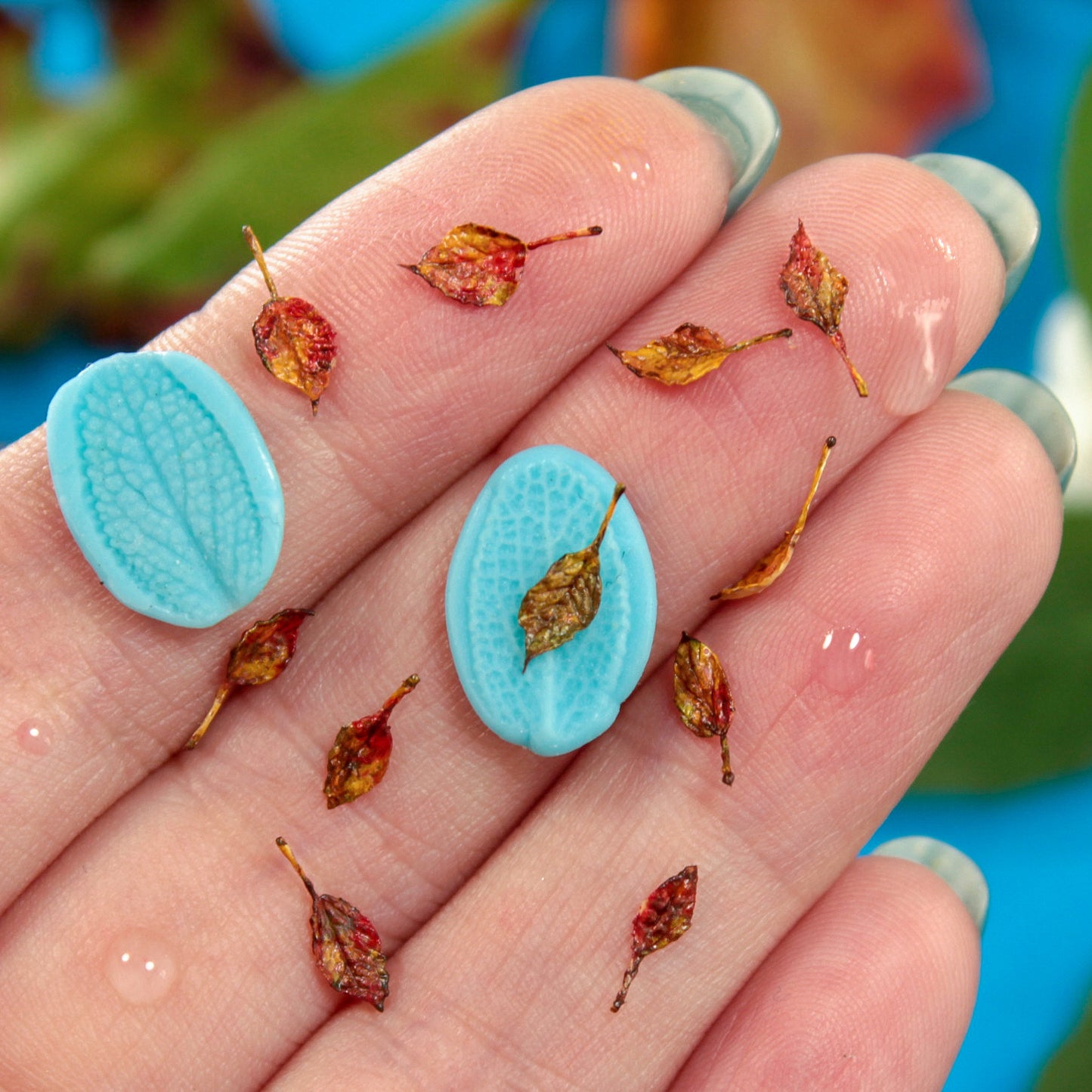TUTORIAL Miniature fall leaves and mold for 1:12 scale dollhouse | PDF + video