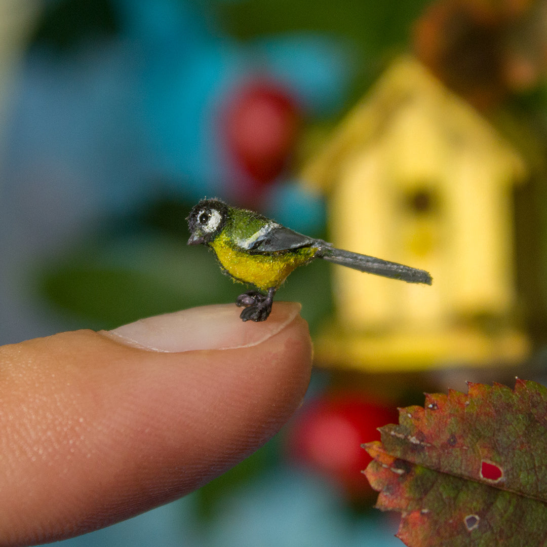 TUTORIAL Miniature titmouse made of polymer clay 1:12 scale dollhouse | PDF + video