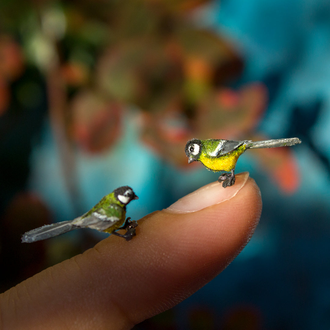 TUTORIAL Miniature titmouse made of polymer clay 1:12 scale dollhouse | PDF + video