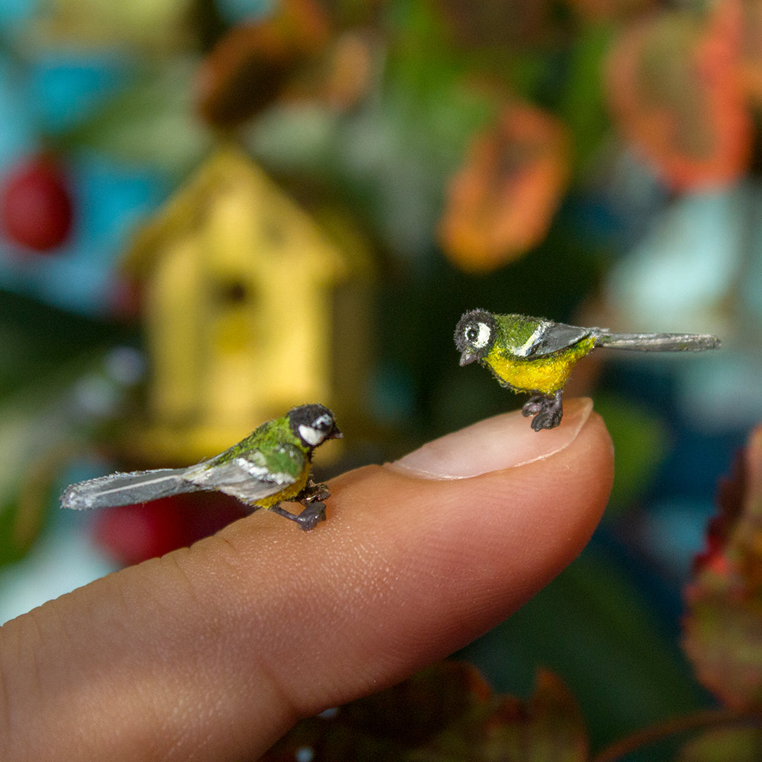 TUTORIAL Miniature titmouse made of polymer clay 1:12 scale dollhouse | PDF + video