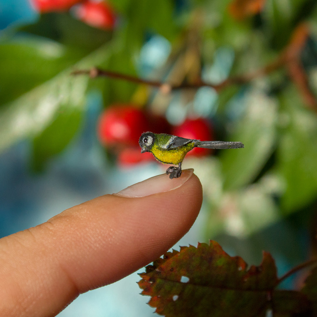 TUTORIAL Miniature titmouse made of polymer clay 1:12 scale dollhouse | PDF + video