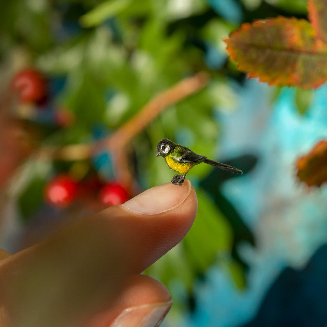 TUTORIAL Miniature titmouse made of polymer clay 1:12 scale dollhouse | PDF + video