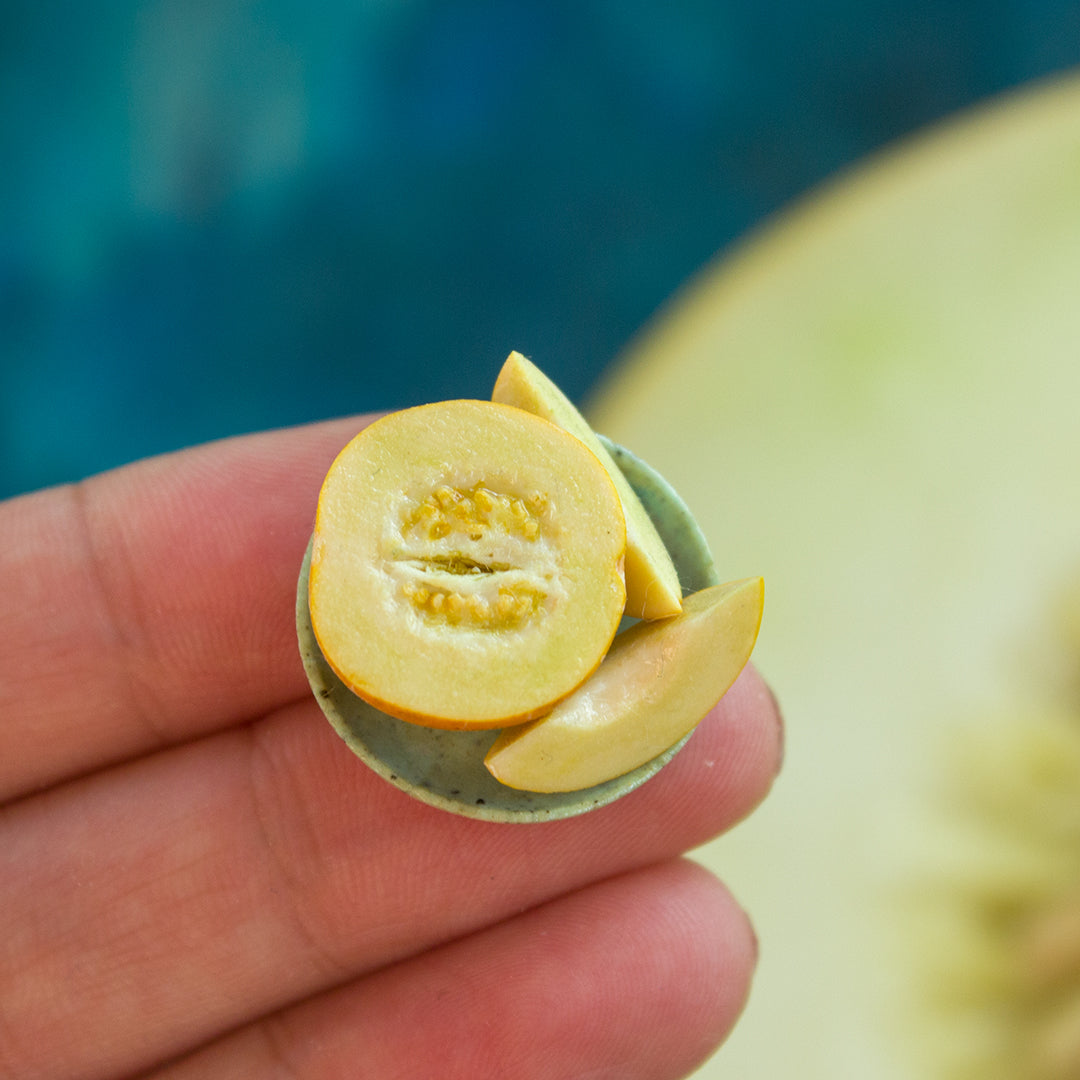 TUTORIAL Miniature melon with polymer clay | PDF + video