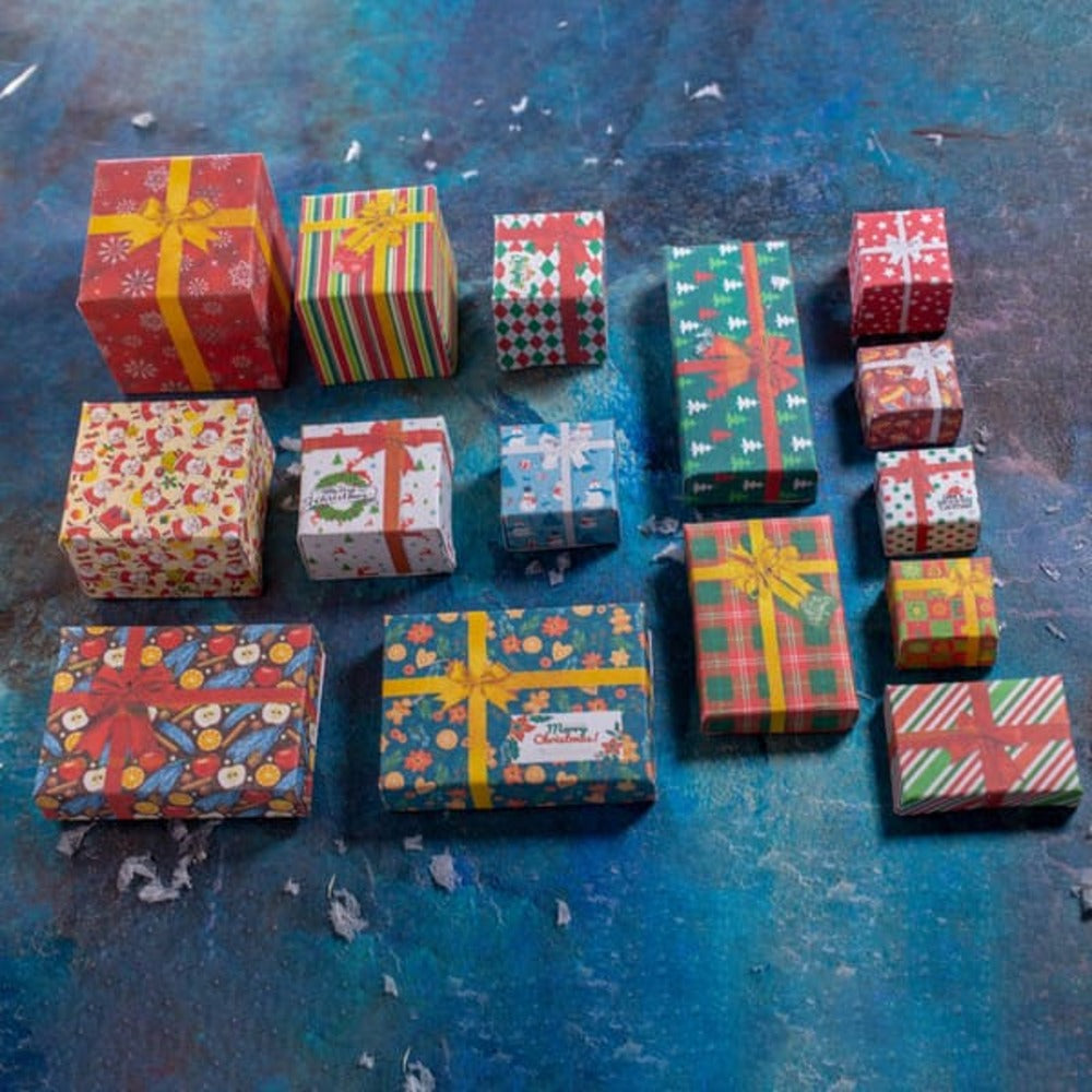 TEMPLATE Miniature retro Christmas boxes printable template | PDF - Rina Vellichor