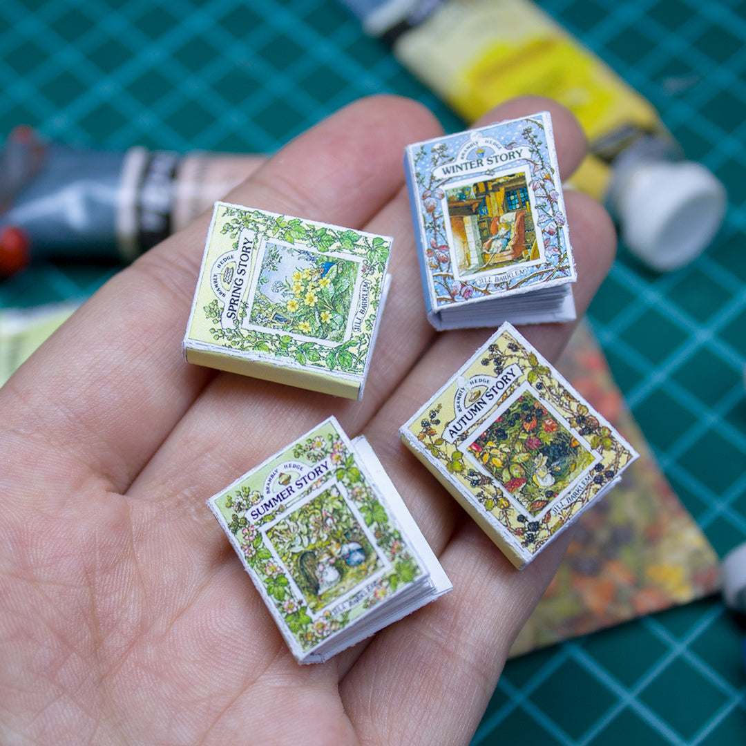 TEMPLATE 4 Miniature Brаmbly Hedgе books on 1 page | PDF
