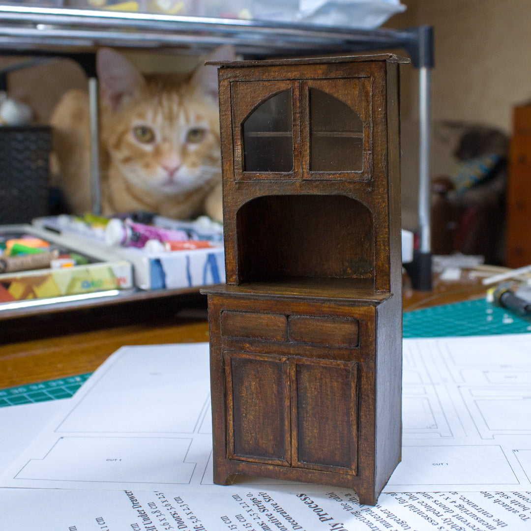 TEMPLATE Miniature kitchen cabinet in 1:12 scale | PDF