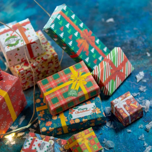 TEMPLATE Miniature retro Christmas boxes printable template | PDF - Rina Vellichor